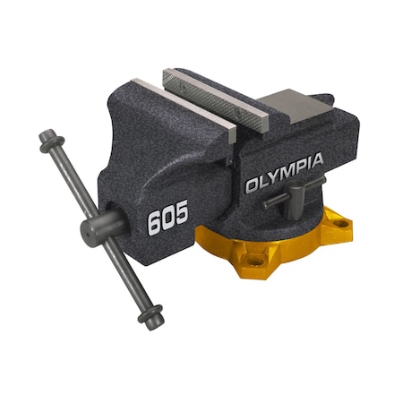 Olympia Tools BENCH VISE BLK 270DEG 5"" 38-605